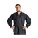 Mittelalter Schnürhemd Klingsor in Schwarz Frontansicht