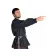 Mittelalter Schnürhemd Klingsor in Schwarz Seitenansicht