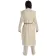 Wikinger Mantel Lurteun in Beige-Weiß Rückansicht