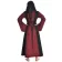 Mittelalter Kleid Liebgart in Rot-Schwarz Rückansicht