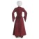 Mittelalter Kleid Amurfina in Rot RÃ¼ckansicht