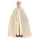 Mittelalter Umhang Amelgart in Beige Frontansicht
