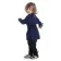Mittelalter Kindertunika Eliant in Blau Seitenansicht