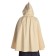 Mittelalter Umhang Virginal in Beige RÃ¼ckansicht