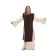 Mittelalter Kinderkleid Alyze (Set) in Beige-Braun Frontansicht