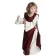 Mittelalter Kinderkleid Alyze (Set) in Beige-Rot Frontansicht 2