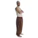 Mittelalter Hose Tristan in Braun Seitenansicht