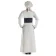 Mittelalter Haube Arnive in Beige Rückansicht 2