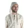 Mittelalter Bundhaube Wenezlan in Beige Frontansicht 3