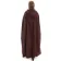 Mittelalter Umhang Hildegrim in Braun Rückansicht
