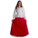 Mittelalter Bluse Hilde in Weiß Frontansicht 2