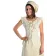 Mittelalter Bluse Kudrun in Beige Frontansicht