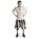 Landsknecht Hose Morold in Schwarz-Beige Frontansicht