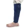 Mittelalter Wadenwickel Balder Set mit Fibeln in Blau Frontansicht