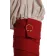 Mittelalter Wadenwickel Balder Set mit Fibeln in Feuerrot Detailansicht