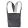Mittelalter Tasche Larie in Grau Frontansicht