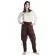 Mittelalter Bluse Swanwhit in Beige Frontansicht 5