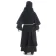 Mittelalter Garnache Eir in Schwarz-Braun Rückansicht