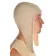 Mittelalter Haube Karamphi in Beige Seitenansicht