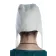 Mittelalter Haube Amurelle in Beige Rückansicht