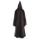 Mittelalter Mantel Tankanis in Schwarz Rückansicht