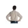 Freizeit Hemd Cradawg in Beige gestreift Rückansicht 2