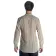 Freizeit Hemd Efnisien in Beige gestreift Rückansicht