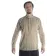 Freizeit Hemd Efnisien in Beige gestreift Frontansicht 2