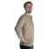 Freizeit Hemd Efnisien in Beige gestreift Seitenansicht
