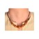 Mittelalter Halskette Angaras aus Sandelholz in Beige Frontansicht 2
