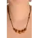 Mittelalter Halskette Kara aus Bodhisamen in Beige Frontansicht 2
